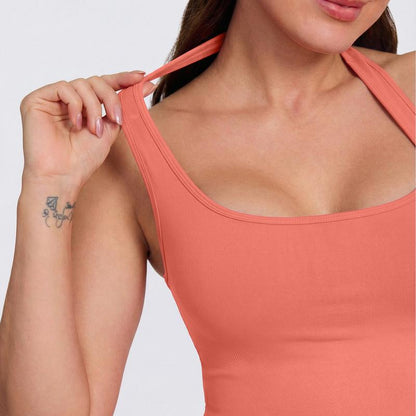 Halter Top & Sports Shorts Set