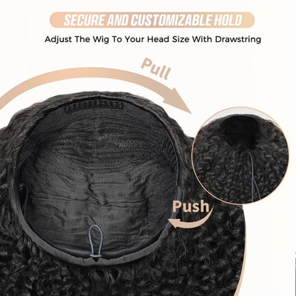 3-in-1 Burmese Curly Human Hair Half Wig